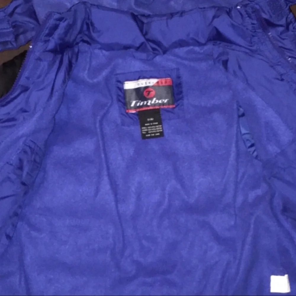 TIMBER Boy's Blue, Black And White Winter Coat Size Small 4